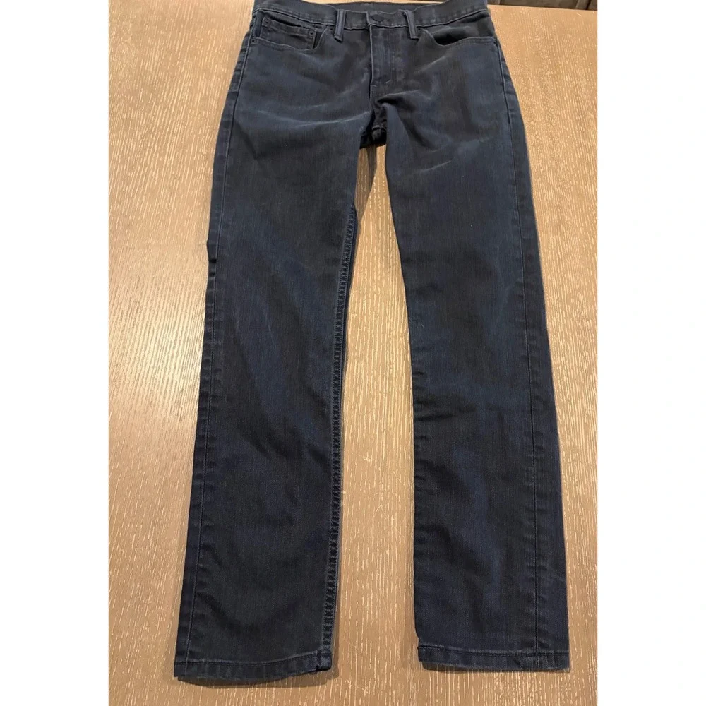Levi's 511 Men's Slim Fit Jeans 32x32 Black Faded Wash Stretch Denim Pants
